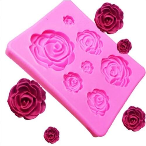 2020 New Hot Fashion 3D Rose Silicone Fondant Mold Cake Chocolate Baking Tool Decor Hot Sale