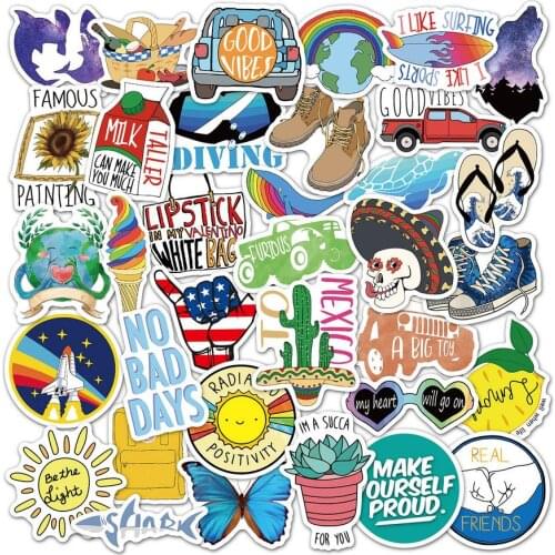 35Pcs/Pack Graffiti Stickers PVC Waterproof Stickers Anime Stickers Laptop Guitar Motorcycle Luggage Skateboard Bicycle Kids Toy