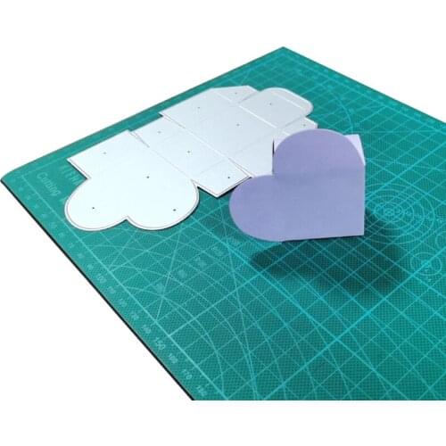 3D Heart Box Metal Cutting Dies Stencils for Diy Scrapbooking dies Decorative Card Paper Embossing Dies Cuts Craft Dies New 2020