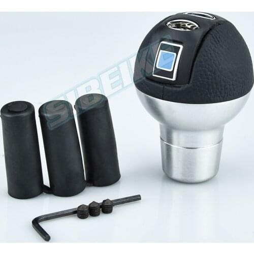 Car Manual Gear Shift Knob Shifter Hand Brake Cover Microphone Style Gear Stick Knob Interior Accessories