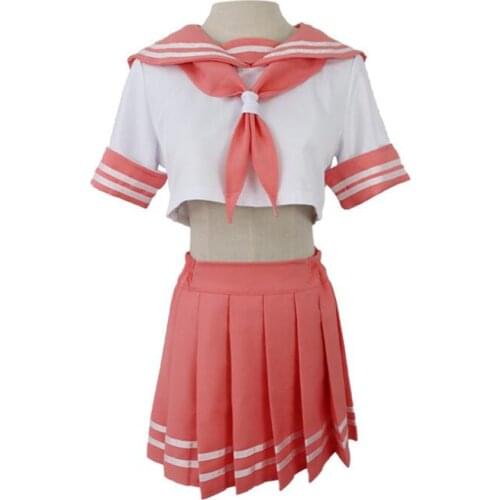Anime Fate/Grand Order Fate Apocrypha Rider Astolfo Cosplay Costume JK School Uniform Sailor Suit Women Skirt