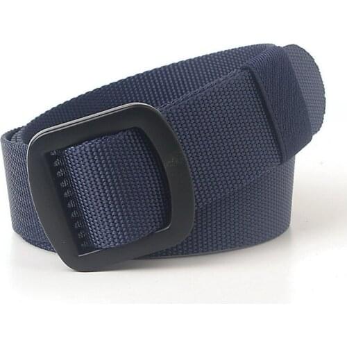 Concise Mens Heel Bar Buckle Waist Belts Breathable Nylon Light Army Military Fans Outdoor Tactical Belt Women Jeans Accessories