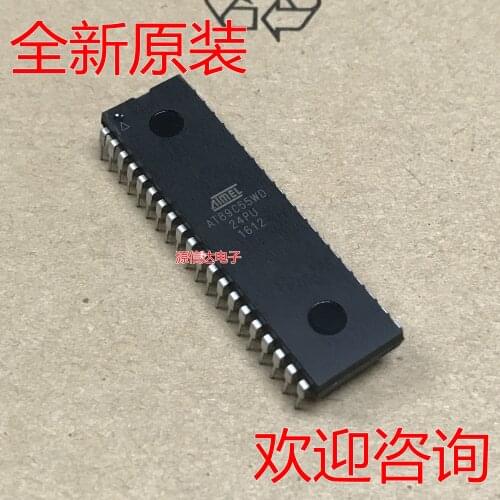 New import AT89C55WD-24PU AT89C55WD DIP-40 single chip microcomputer original stock