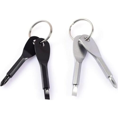 Multifunctional EDC Screwdriver Set Repair Tool Screwdriver Portable Multi-function Tool Keychain Outdoor EDC Phillips Screwdriv