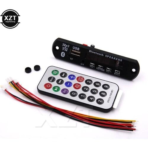 1pcs MP3 WMA Decoder Board Wireless Bluetooth Audio Module USB TF Radio 12V for car Build in Speaker hot sale