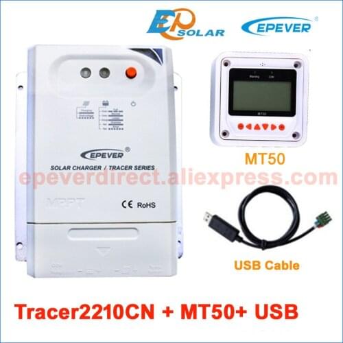 MT50 remote meter and USB cable for CN series solar portable controller Tracer2210CN 20A 20amp