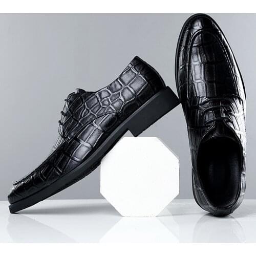 2020Men oxfords Leather dress shoes handsome comfortable men business gentle wedding shoes men shoes