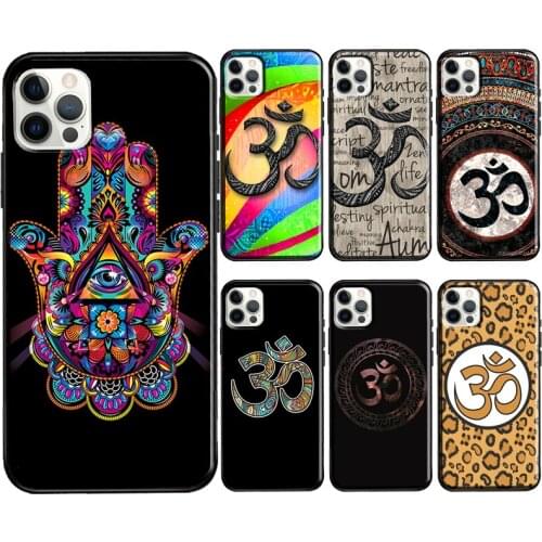 Aum om Namaste Symbol Zen Yoga Soft Case For iPhone 11 12 Pro Max 12 Mini 6S 7 8 Plus SE 2020 XS Max X XR Phone Coque