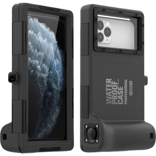 New Universal 4.7-6.7 Inch Waterproof Mobile Phone Case for Iphone Samsung (left Volume Button)Diving Swimming Protective Cover