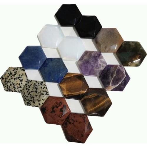 Factory Customize Wholesale Crystal Quartz High Quality Gemstone Hand Carved Hexagon for Gift ZY