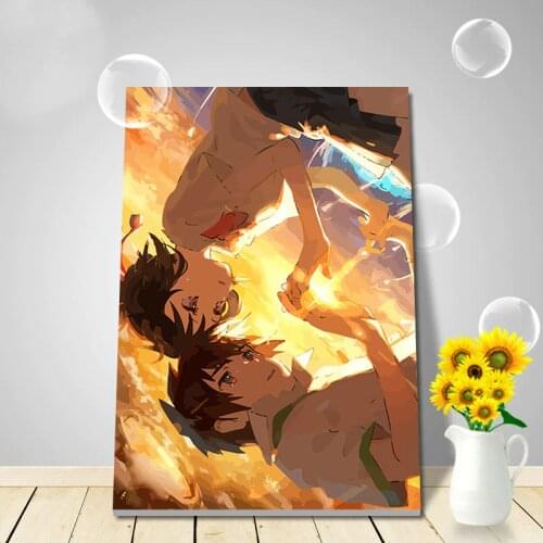 Coloring by numbers Your Name digital paint by numbers Japan anime diy oil painting modular painting anime posters