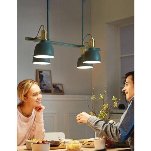 Modern light luxury LED restaurant chandelier study room lamp childrens room lamp classroom lamp office chandelier