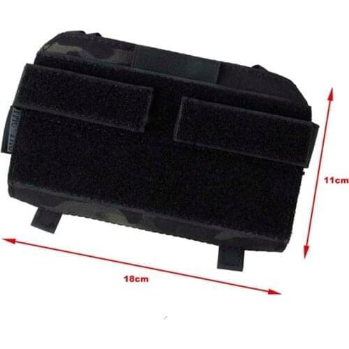 Tactical Vest Special Front Panel Attachment Bag TMC MT Admin Pouch ( Multicam Black)