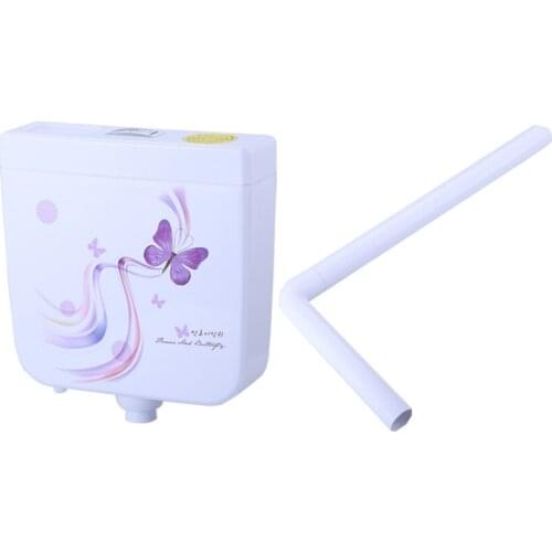 W34 Squatting Pan Water Tank Home Bathroom Wall-mounted Energy-saving Toilet Water Tank Accessories Flushing Squatting Pot Tank