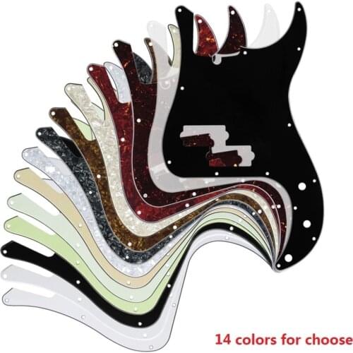 FLEOR PB P Bass Pickguard Pick Guard Guitar Scratch Plate 13 Hole 4 Strings Electric Bass Parts
