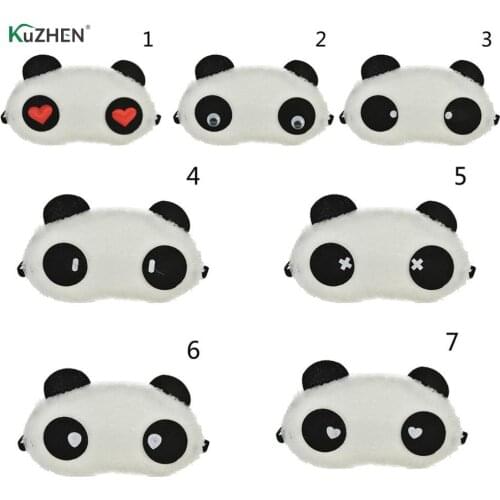 1PC New Lovely Panda Eye Mask Shade Cute Travel Rest Blindfold Cover Sleeping Eye Mask Eyeshade Eyepatch