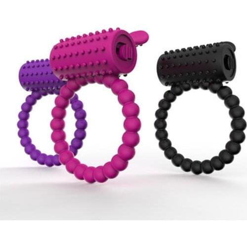 1Pcs Vibrator Ring for Penis Cock Extender Ring Delay Ejaculation Sex Man Toys Adult Toy Erotic Toys Adult Silicone Penis Ring