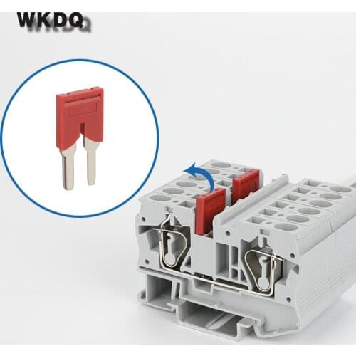 10Pcs FBS2-8 Wiring Jumpers For PT6 ST6 PT/ST 6 2seats Wire Connector FBS 2-8 DIN Rail Terminal Block Accessories Plug-In Bridge