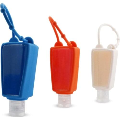 30ml Empty Bottle Portable Travel Plastic Keychain Bottles Leakproof Squeeze Container For Cosmetics Refillable Bottle