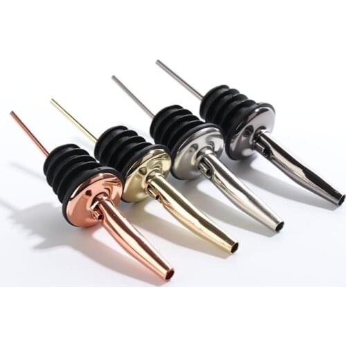 304 Stainless Steel Pour Spouts Cork Fancy Bartending Wine Container Cocktail Cork Bar Pouring Utensils Wine Container