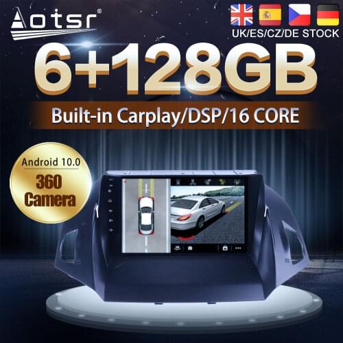 Android 10 128G For Ford Kuga 2 Escape 3 2012 - 2019 Car DVD GPS Navigation Auto Radio Stereo Multimedia Player HeadUnit No 2din