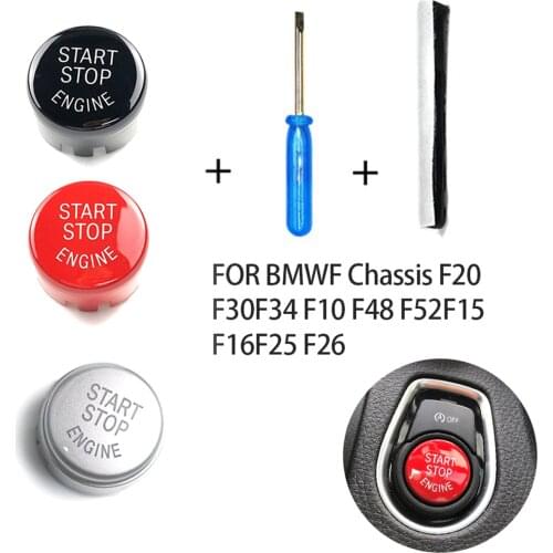 Car Engine START Button Replace Cover For BMW Decorative STOP Switch Accessories Key Decor One-button With Start-stop Model Cap