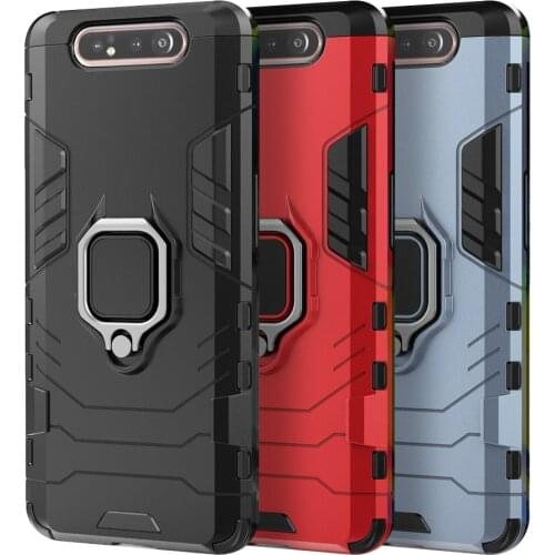 For Samsung Galaxy A80 Case Cover Luxury Full Protective Ring Magnetism Holder Shockproof Case For Samsung A80 case SM-A805F
