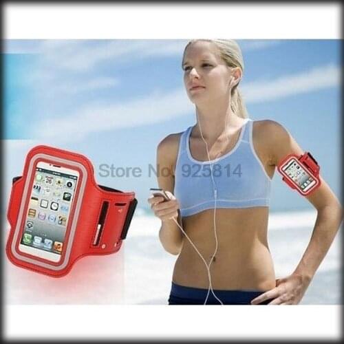 By dhl or ems 200pcs GYM Sport Arm Band Leather Cover Bag Fashion Arm Tie Run Riding Support Case For iphone7 8 7plus