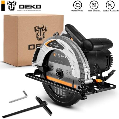 DEKO DKCS185LD3 185mm, Electric Circular Saw,Multifunctional Cutting Mdle, High Power and Multi-function Cutting Mach