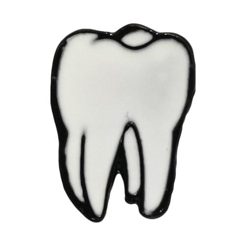 Punk Tooth Enamel Pin Vintage Womens Brooch Bag Lapel Pin Badge Jewelry Gift Shirt Coat Hat Accessories Scarf Buckle