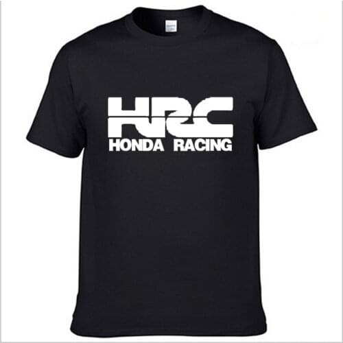 Mens Short Sleeve HRC race motorcycle T-shirt Summer casual male solid colour Cotton Tshirts Fashion HipHop Harajuku Men Clothes