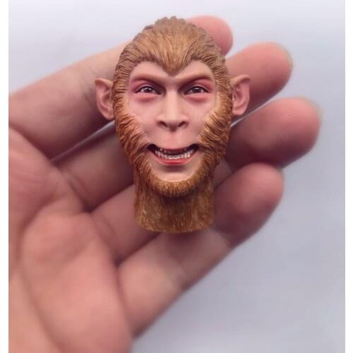 Smile Sun Wukong Head Sculpt 1/6 Scale The Monkey King Head Carved Toy Model action figure toy