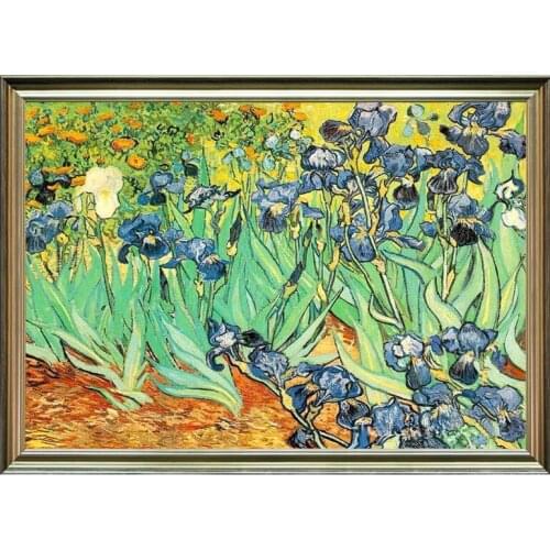 Irises Flowers Paintings Reproductions On The Wall Van Gogh Impressionist Irises Canvas Art Decorative Pictures For Living Room