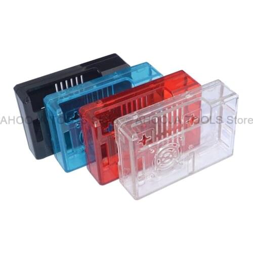 Raspberry Pi 3 Multicolor Enclosure Plastic Protective Case Shell For RPI 3 Model B Cover Enclosure Box Can Install The Fan