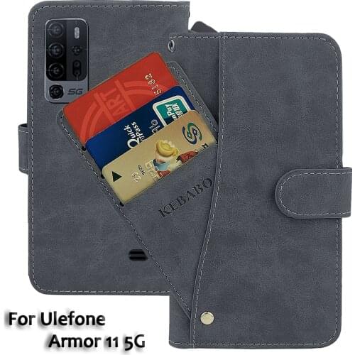 Leather Wallet Ulefone Armor 11 5G Case 6.09" Flip Fashion Luxury Front Card Slots Cases Cover Business Magnetic Phone Bags