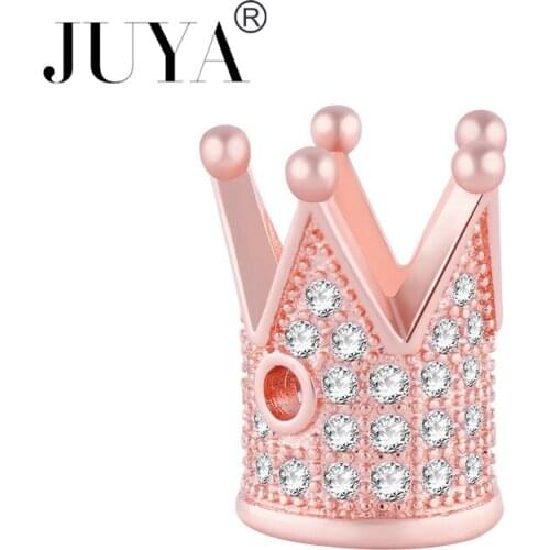 Micro Pave CZ Rhinestone Copper Spacer Beads For Jewelry Making Hand Made DIY Beads Bracelets Making Accessories Black Beads