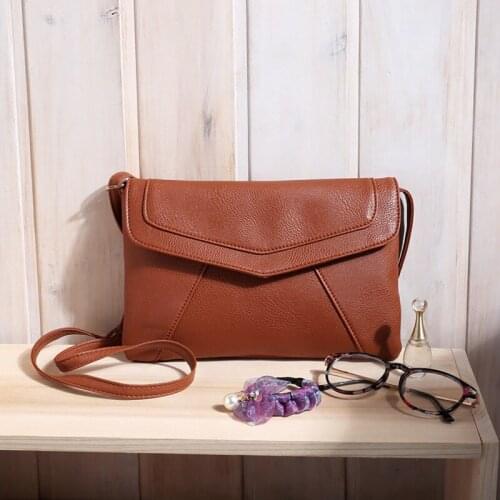 Fashion Summer Candy Color Girl Crossbody Bag Women Envelope Shoulder Bag Simple Handbag PU Leather Beach Bag Small Satchel