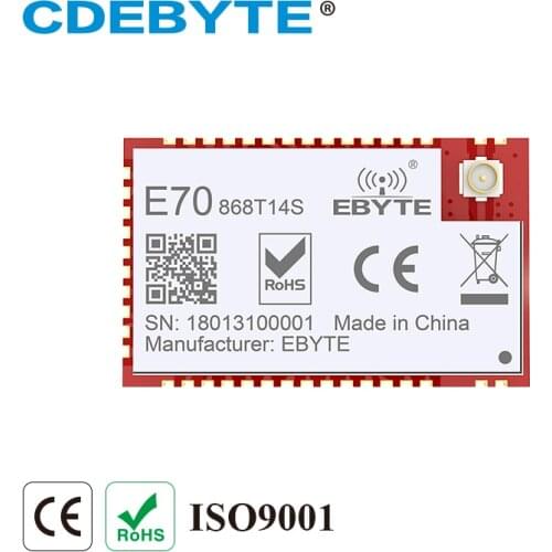 Ebyte E70-868T14S CC1310 868MHz 14dBm IoT Module CC1101 UART SMD Modbus Wireless Transmitter Receiver RSSI IO Port IPEX