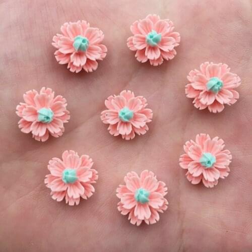 New 150pcs Resin 13mm Colorful 3D Flower Flatback Stone Scrapbook Wedding DIY Ornaments Applique Crafts G421*5