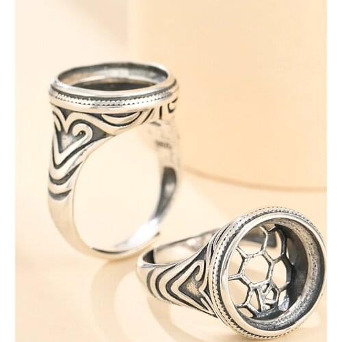 15*15mm 925 STERLING SILVER Semi Mount Bases Blanks base blank Pad ring Setting jewelry findings (without stone) A5421