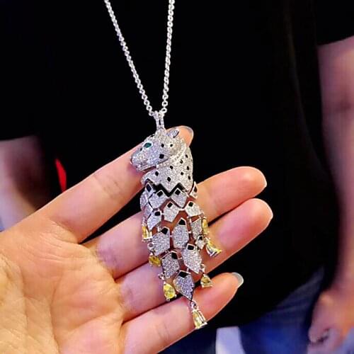 Hot Necklace Temperament Long Yellow Stone Sweater Chain Fringe Necklace for Women