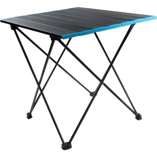 Portable Camping Table Ultralight Aluminum Camp Table Folding Beach Table for Camping Hiking Backpacking Outdoor Picnic