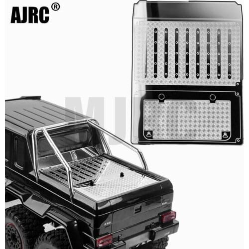Durable Stainless Steel Trunk Tail Box Plate Metal Cargo Panel for TRAXXAS TRX6 G63 6X6 RC Crawler Car Upgrade Parts