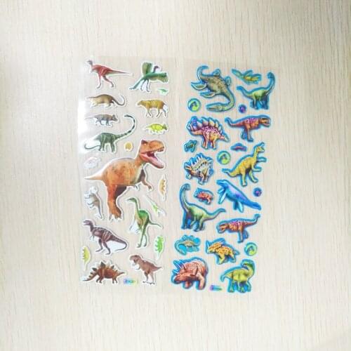 Self-Adhesive Dinosaur Stickers DIY Scrapbook Lable Stationery Diary Stickers For Children Kids Toys 20 Sheets