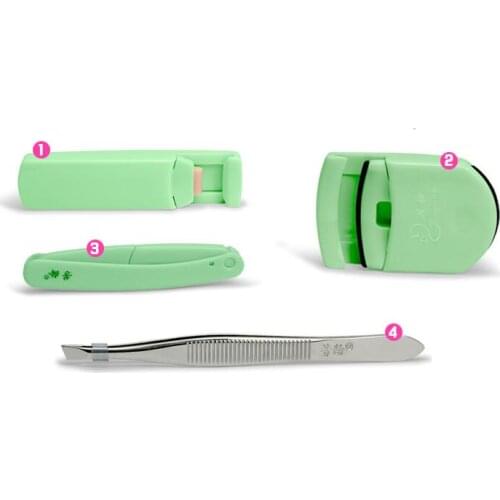 Folding Eyebrow Knife Tweezer Kit Clip Moustache Hair Remover False Eyelashes Facial Nose Makeup Beauty Tool Eyebrow Sale
