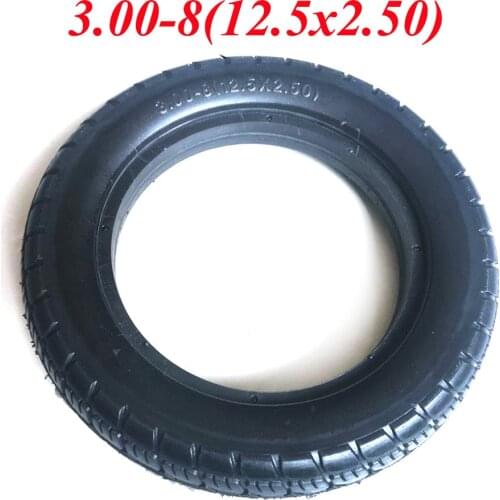 12.5 Inch Solid Tyre 3.00-8 Thickened Solid Tire 12.5x2.50 Tyre 3.00-8(12.5x2.50) Tubeless Tyre for Electric Scooter Parts