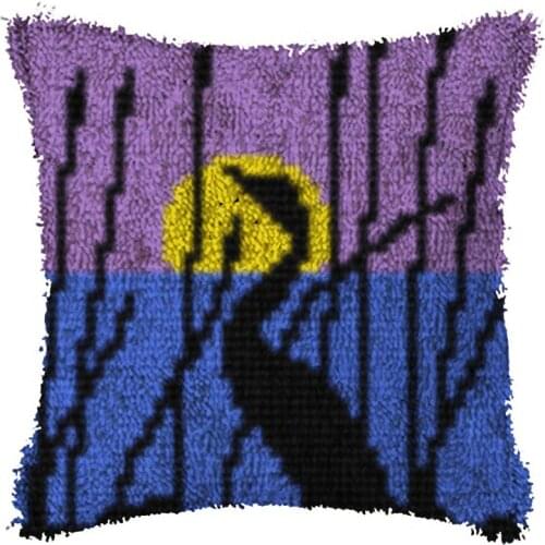 Texture embroidery sale sets cross stitch pillow latch hook pillow do it yourself carpet embroidery cushions