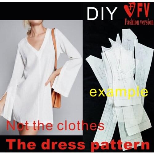 Pattern sewing dress womens spring and summer skirt garment structure design drawings BLQ-403
