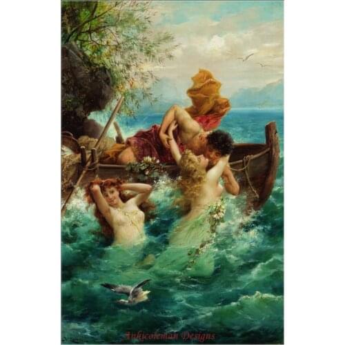 Needlework for embroidery DIY French DMC High Quality - Counted Cross Stitch Kits 14 ct Oil painting - A Fishermans Delight