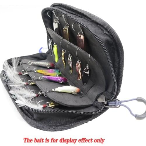 Fishing Bait Hook Storage Box Lead Head Hook Fishing Gear Bag Lure Bait Storage Bag Horse Sequin Bag
